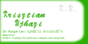 krisztian ujhazi business card